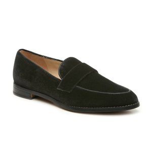 Franco Sarto Hudley Black Velvet Loafer Slip-On (Women's Size 8)